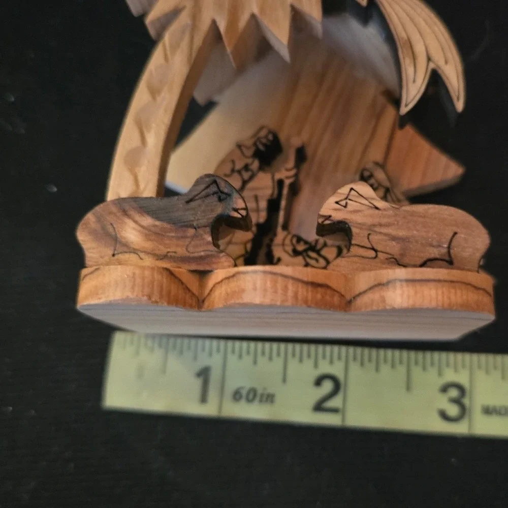 Bethlehem Hand Made Olive Wood Musical Nativity Set Silent Night Holy Land Boxed